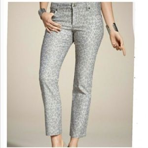 Chico’s platinum denim muted leopard